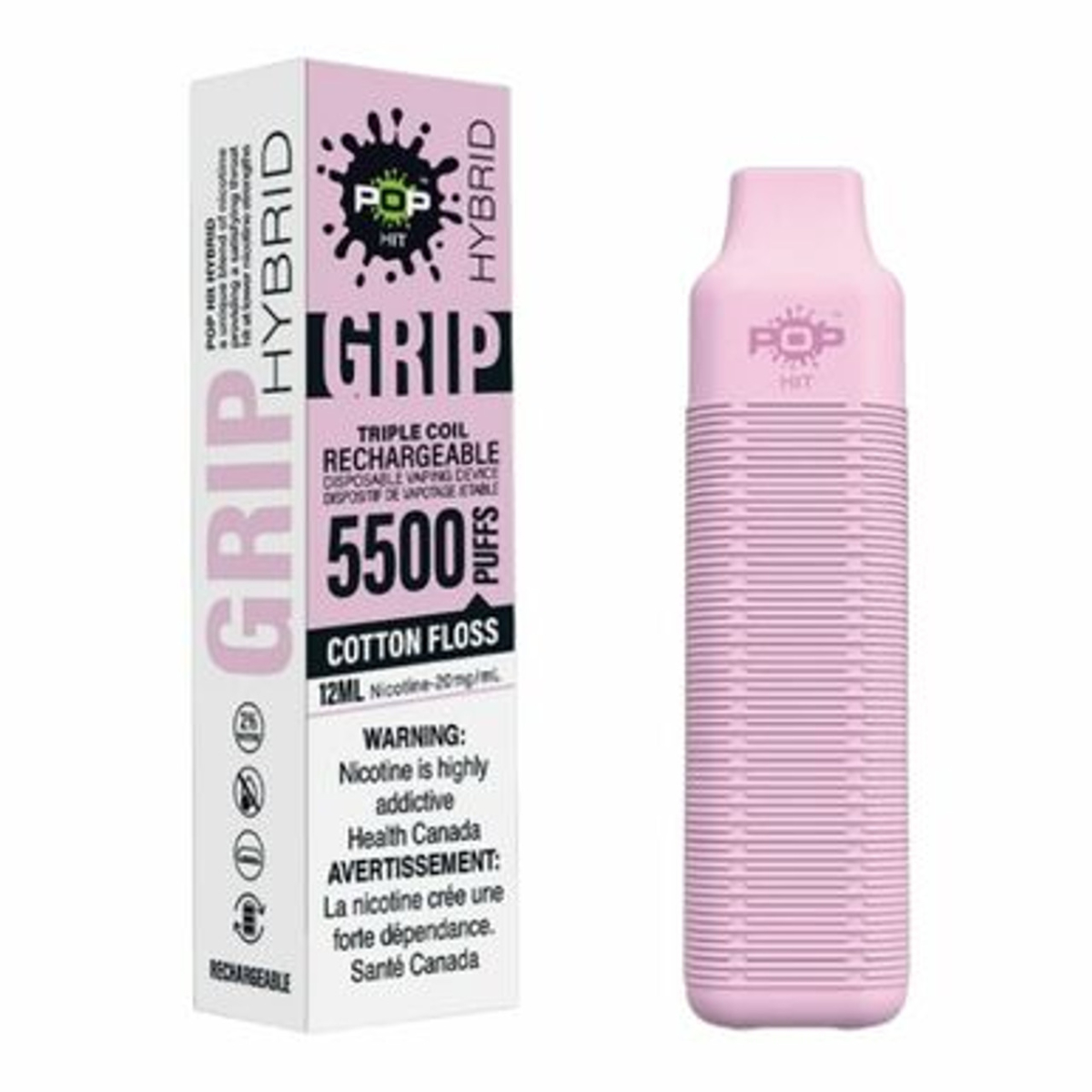 Pop Hybrid Grip 5500 Puff Disposable Vape - Cigar Chief Pop Hybrid Grip 5500 Puff Disposable Vape - Cigar Chief