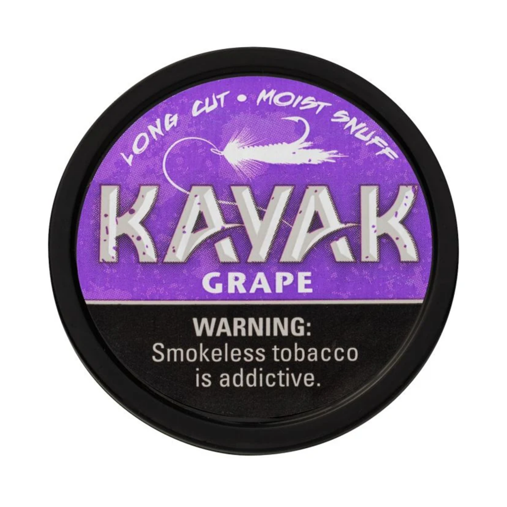 Kayak Long Cut Grape Moist Snuff Cigar Chief