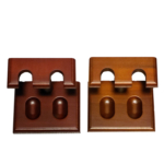 Wooden Stand for Two Pipes