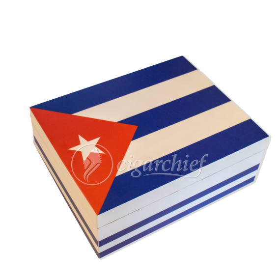 Medium Cuban Flag Humidor