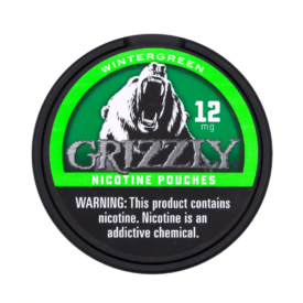 Grizzly 12mg nicotine pouches tin