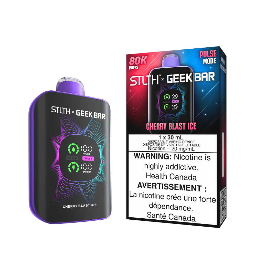 STLTH x Geek Bar 80K Disposable Vape - Cherry Blast Ice
