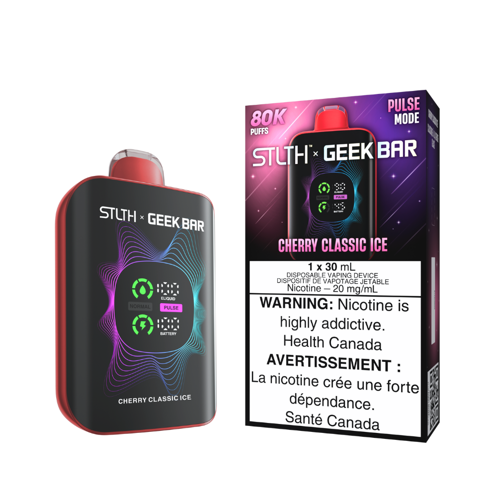 STLTH x Geek Bar 80K Disposable Vape - Cherry Classic Ice