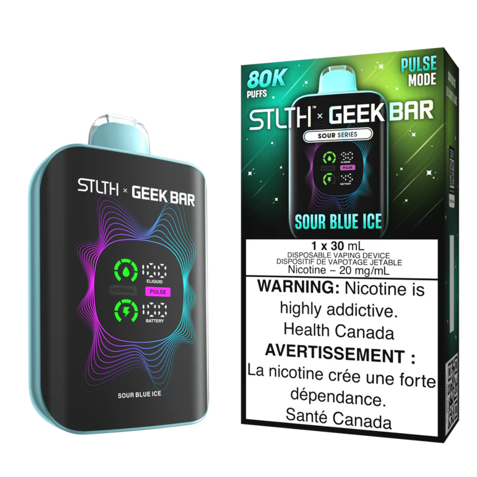 sour ice apple geek bar Geek Bar Pulse X 25000 Puff 5% Nicotine Sour Apple Ice main image 0
