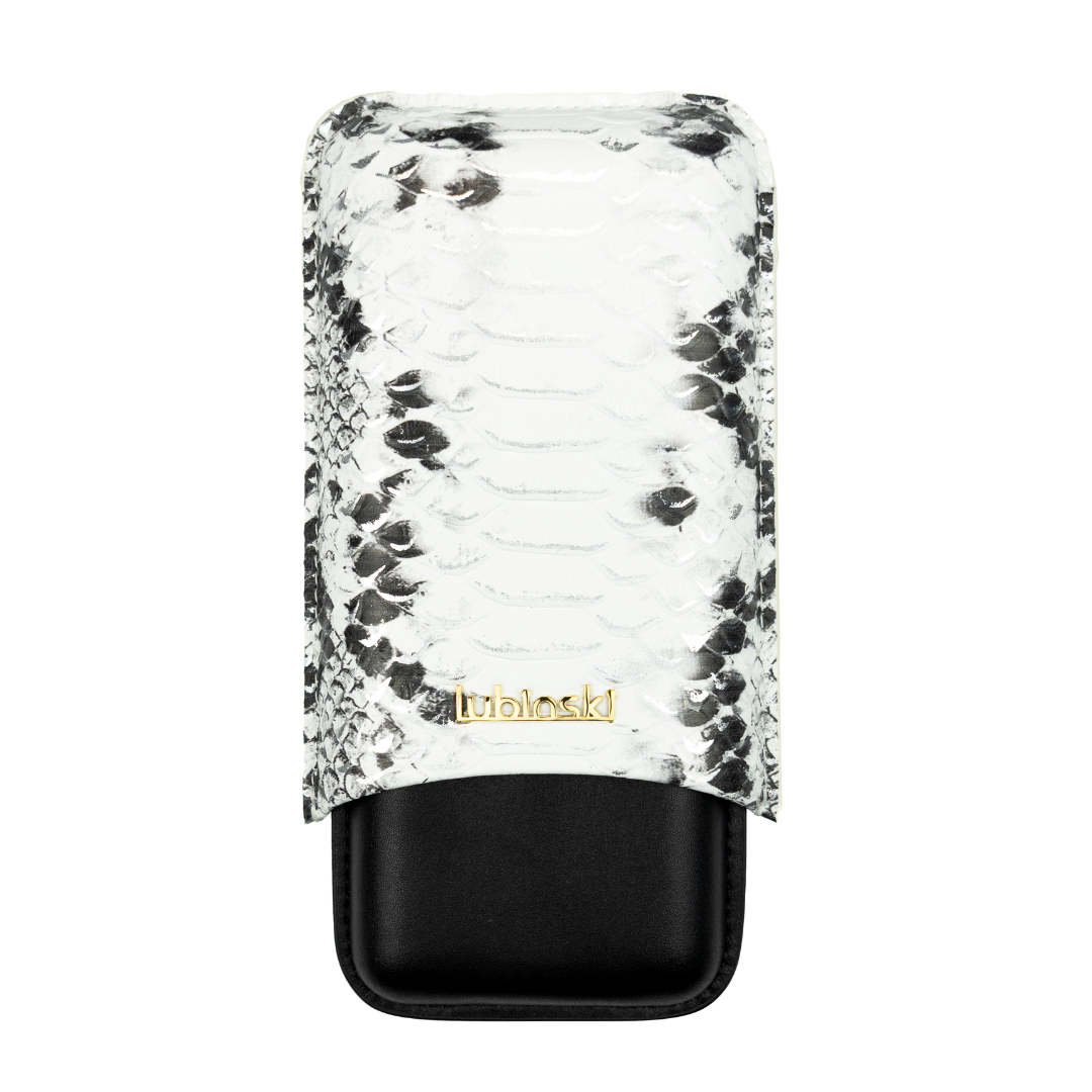Lubinski CC-1008 Snakeskin 3-Cigar Case.png