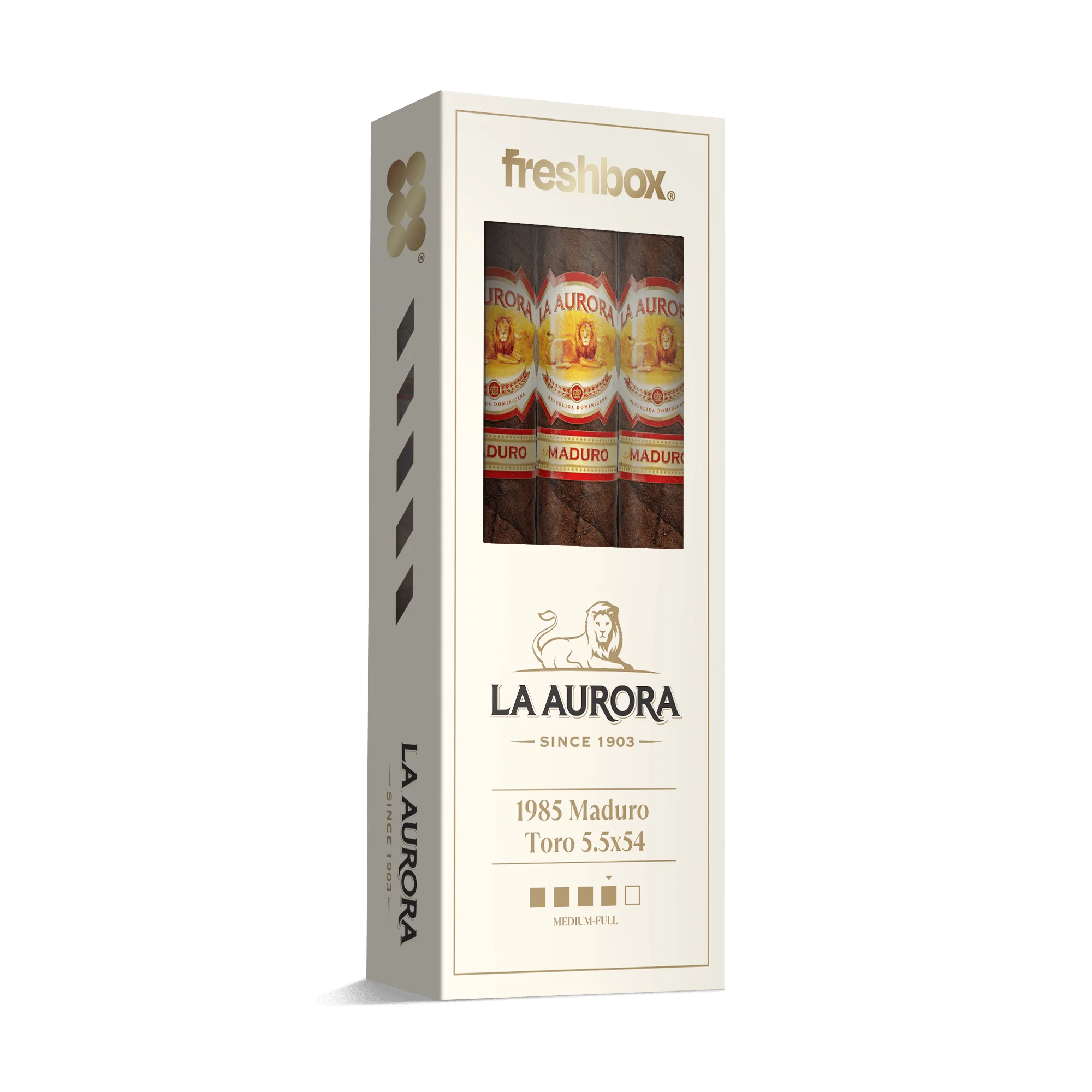 La Aurora 1985 Maduro Toro FreshBox | Cigar 3-Pack