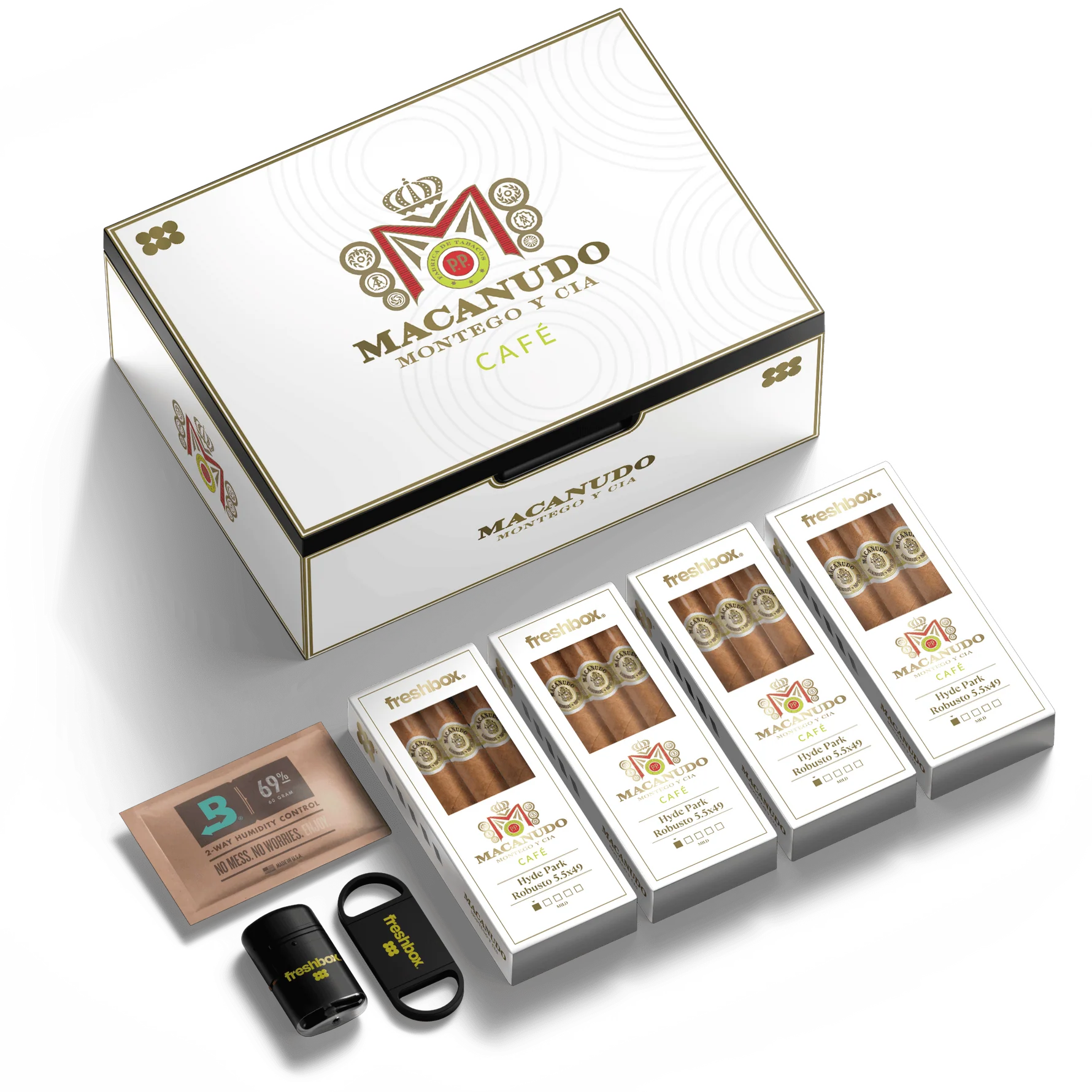 FreshBox Macanudo Café Edition Humidor Starter Kit FreshBox Macanudo Café Edition Humidor Starter Kit